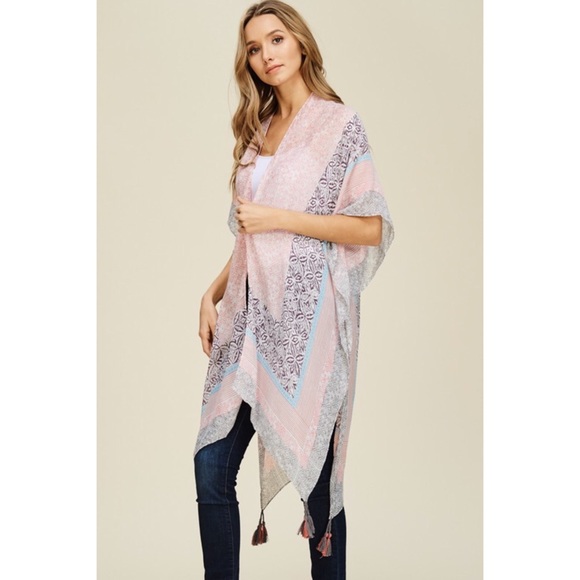 ❤️SALE Gorgeous Boho Scarf Kimono Cardigan - Picture 6 of 7